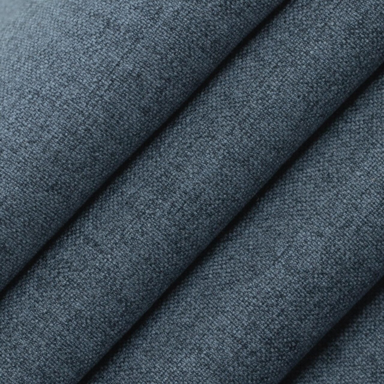 Blue Stain Resistant Performance Pet Friendly Texturedd Upholstery Fabric by The Yard - SKU: Odin Denim